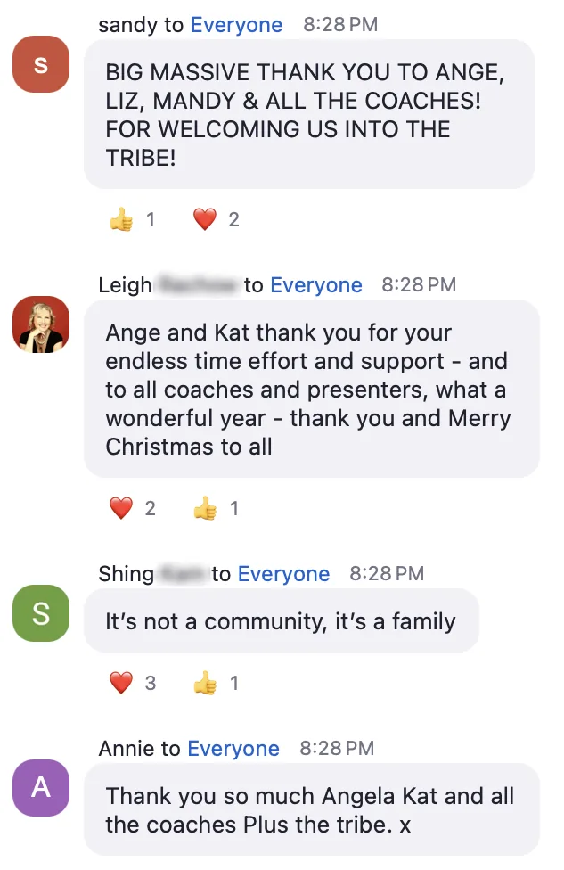 Members: it's not a community, it's a family
